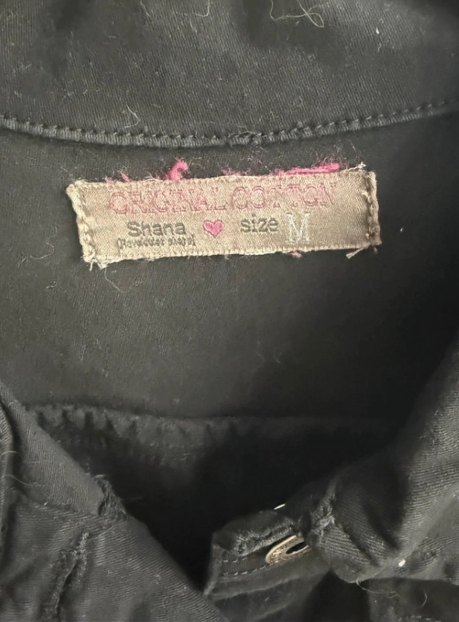 Jaqueta jeans preta Shana Tamanho M – photo 2